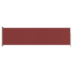 Berkfield Patio Retractable Side Awning 140x500 cm Red