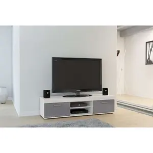 Birlea Edgeware TV Unit White & Grey