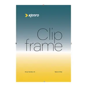 Kenro Clip 19.75x29.5 inch / 50x75cm Photo Frame with Acrylic Front for Posters Certificates Drawings Illustrations - KCF024