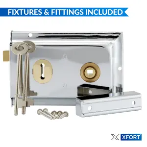 XFORT Traditional Rimlock (Polished Chrome).