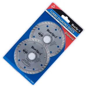 2 x 115mm Turbo Diamond Angle Grinder Grinding Stone Concrete Cutting Disc 4.5"