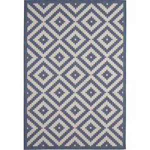 Ecology Collection Outdoor Rugs in Blue  100blu