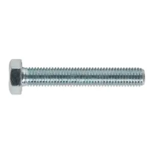 Sealey HT Setscrew M12 x 75mm 8.8 Zinc Plated DIN 933 - Pack of 10 Pieces SS1275