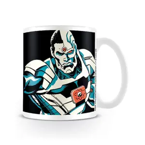 Justice League Official Cyborg Mug White/Black (One Size)