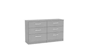 Birlea Lynx 6 Drawer Chest Grey