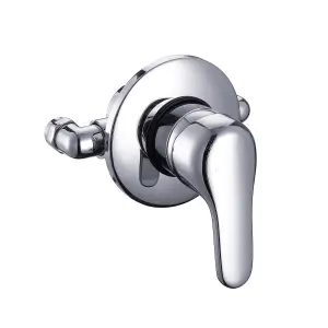 Chrome Single Lever Shower Mixer Valve Exposed or Concealed -135 - 160mm Centres