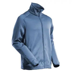 Mascot Customized Microfleece with Zipper    (Stone Blue)  (Medium)