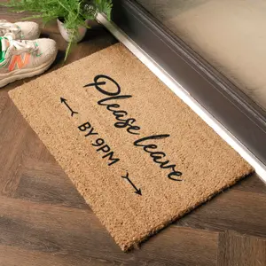 Please leave by 9pm Doormat (60 x 40cm)