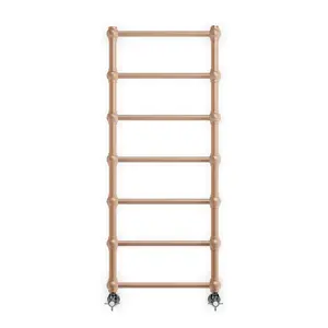 Retro Traditional Heated Towel Rail Copper / 117cm H x 50.4cm W x 10.2cm D