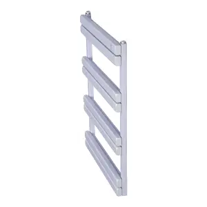 Aluminium Towel rail. compatible with heat pump. energy efficient. White. Model: Venice. Height: 775mm. width: 500mm