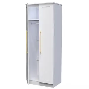 Helmsley 2 Door Wardrobe in White Ash (Ready Assembled)