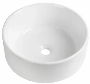 Keenware Round White Vanity Countertop Basin