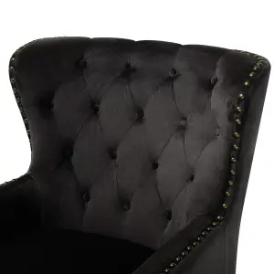 Armchair VIBORG II Velvet Black