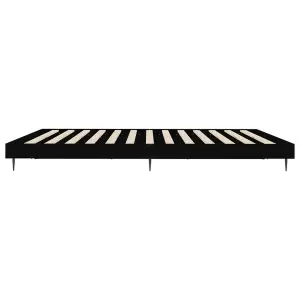 Berkfield Bed Frame Black 160x200 cm Engineered Wood