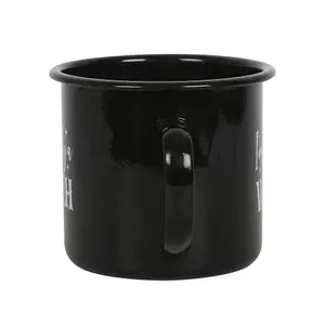 Something Different Im Secretly A Witch Enamel Mug Black/White (One Size)