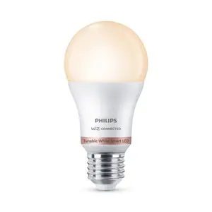 Philips WiZ E27 60W LED Cool white & warm white A60 Dimmable Frosted Light bulb