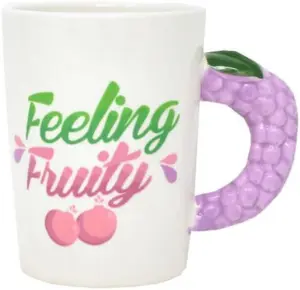 Feeling Fruity Mug Coffee Tea Hot Drinks Cup Xmas Gift Kitchen 3D Handle