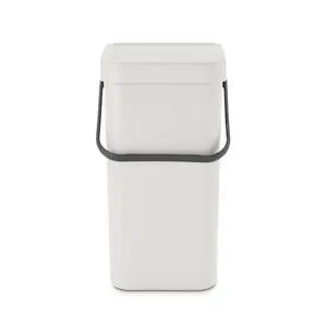 Brabantia Sort and Go 12 Litre Waste Bin Light Grey