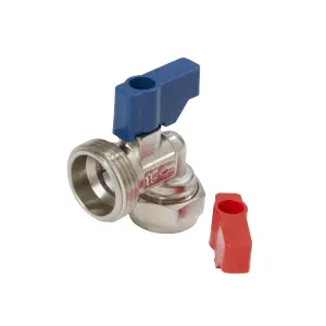 Flomasta Compression Angled Washing machine Valve (Dia)19.05mm x ¾"