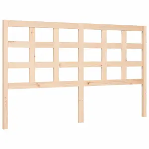 Berkfield Bed Frame with Headboard 160x200 cm Solid Wood