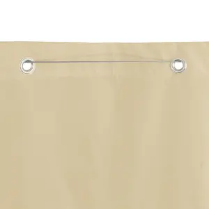 Berkfield Balcony Screen Beige 140x240 cm Oxford Fabric