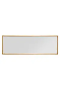 MirrorOutlet The Naturalis - Solid Oak Rounded Corner Cheval Mirror 67" X 23" (170CM X 58CM) Scandinavian 'Scandi' Inspired