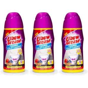 Elbow Grease Foaming Toilet Cleaner, Berry Blast Fragrance, 500g (Pack of 3)