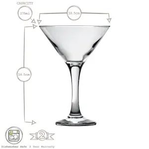 LAV - Misket Martini Glasses - 175ml - Pack of 6