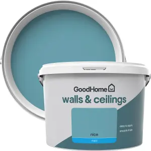 GoodHome Walls & ceilings Nice Matt Emulsion paint, 2.5L