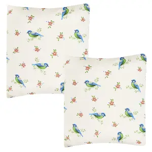 Spring Sweetheart Dual Sided Filled Decorative Throw Scatter Cushion - 40 x 40cm - Pack of 2