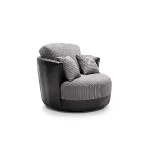 Dino Collection Swivel Chair in Grey