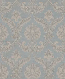 Galerie Italian Classics 4 Blue Traditional Damask Embossed Wallpaper