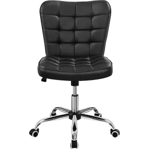 Yaheetech Modern Desk Chair with Adjustable Seat Height - Black