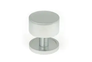 From The Anvil Satin Chrome Kelso Cabinet Knob - 32mm (Plain)