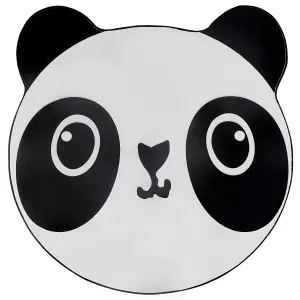 Kids Rug 120 cm White and Black PANDA