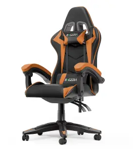 Ergonomic Gaming Chair,Soft PU Leather with Adjustable Reclining Back