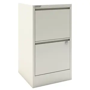 Home Filer 41.3cm Wide 2 -Drawer Solid Wood File Cabinet White