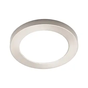 Litecraft Satin Nickel Magnetic Bezel For 12W Darly Bathroom Flush Ceiling Light