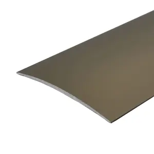 A71 1000mm x 80mm x 5.9mm Anodised Aluminium Self Adhesive Door Threshold Strip - Champagne