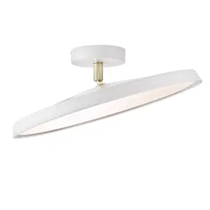 Nordlux DFTP Kaito 2 Pro 40 Indoor Living Dining Kitchen Bedroom Ceiling Light In White (Diam) 38.5cm