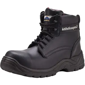 Portwest Mens Compositelite Thor S3 Leather Safety Boots Black (7 UK)