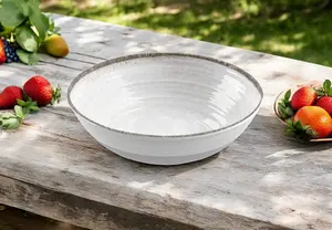 Purely Home Artisan Pearl Melamine Salad Bowl