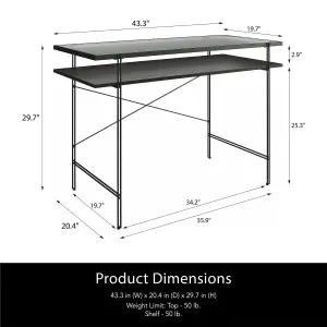 Wainwright Writing Desk in Black Oak