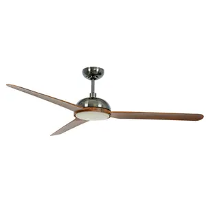 Auriel 142cm Ceiling Fan with Light Kit Aged Nickel