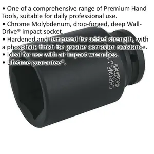 41mm Chromoly Forged Deep Impact Socket - 3/4 Inch Drive for Heavy-Duty Use