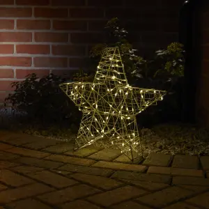 Silver effect Star LED Electrical christmas decoration