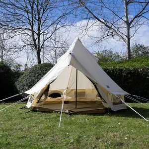 2m Mini Bell Tent Lite,  New for 2024,  zipped in groundsheet, compact & super lightweight