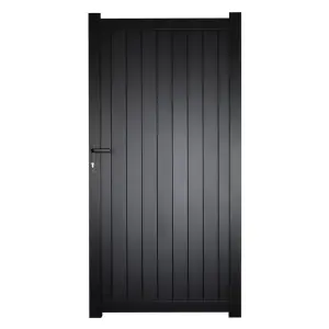 Aluminium Pedestrian Garden Gate 1000x2000mm Black