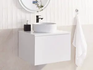 Bathroom Wall Mounted Cabinet 60 x 52 cm White ALZIRA