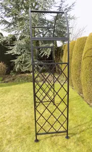 Metal Garden Arch Lattice Plant Support Arbour